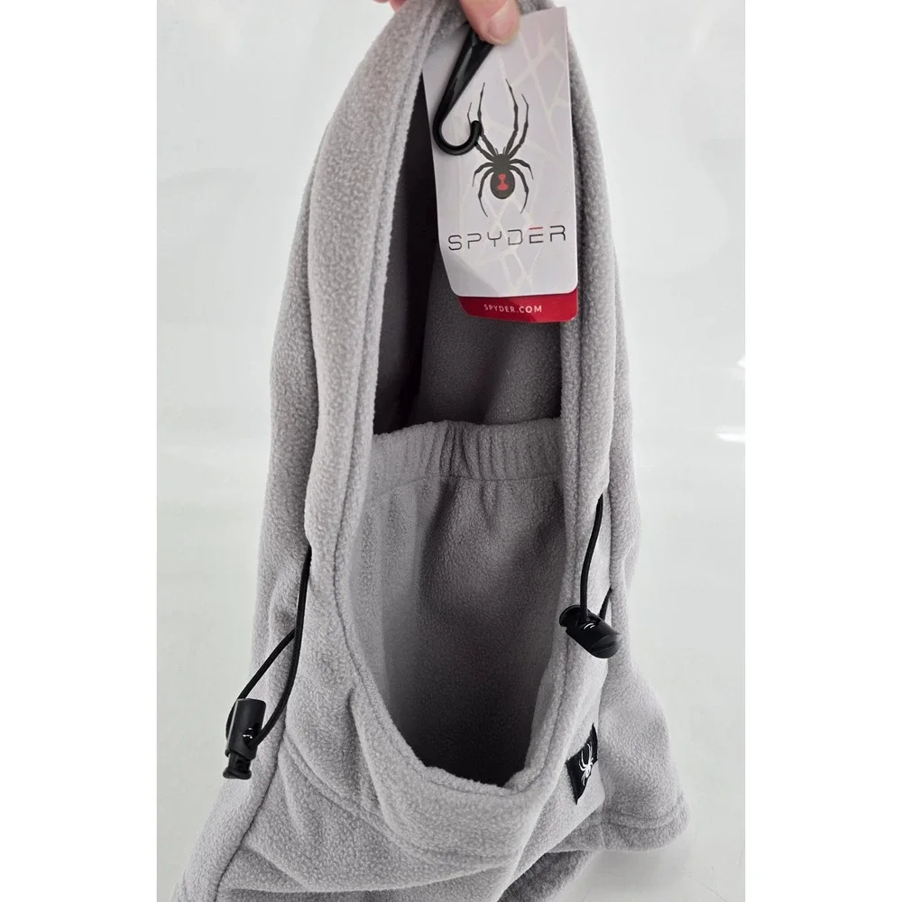 Spyder Balaclava Face Mask Unisex OSFM Pewter Gray Fleece Adjustable - New